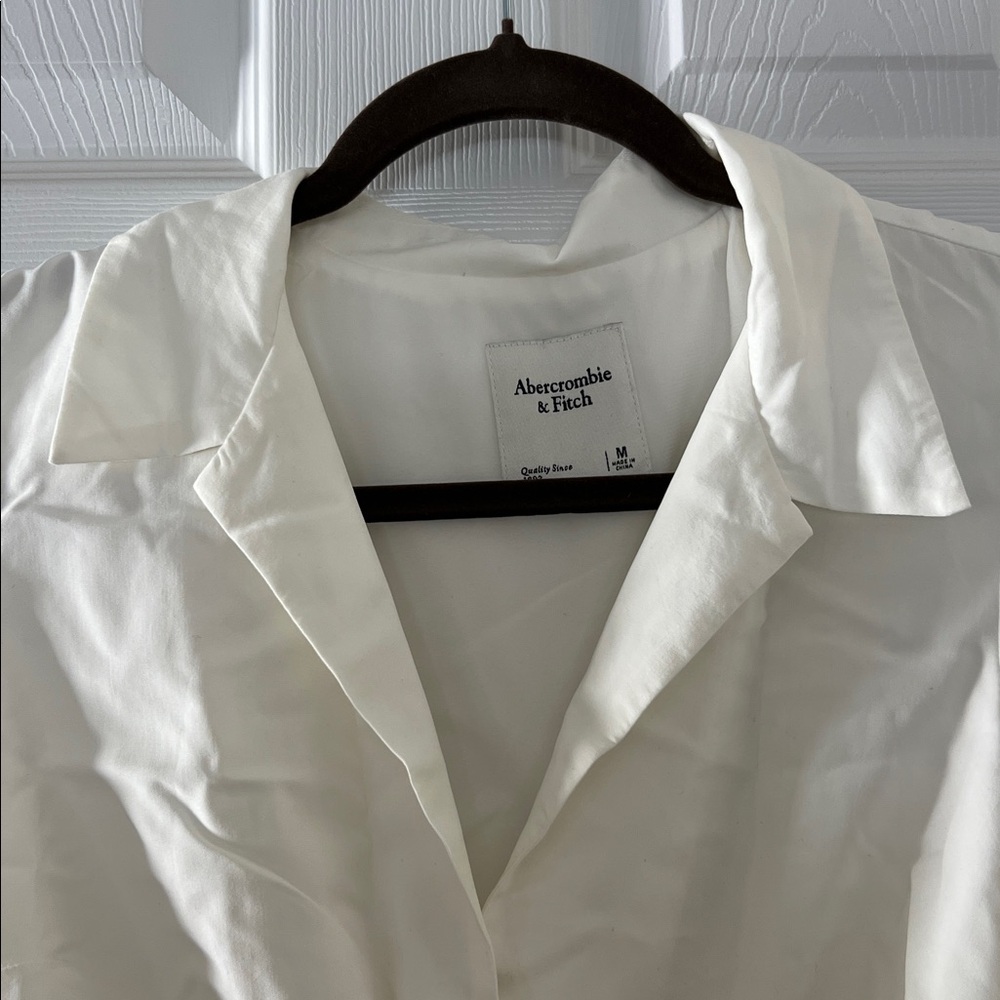Abercrombie & Fitch White Collared Shirt - Picture 4 of 6